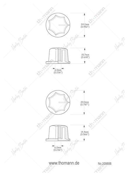 Harley Benton Parts J-Style Poti Set BK 339888 фото