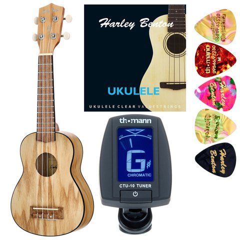 Harley Benton UK-12 Stain Ash NT Bundle 599890 фото