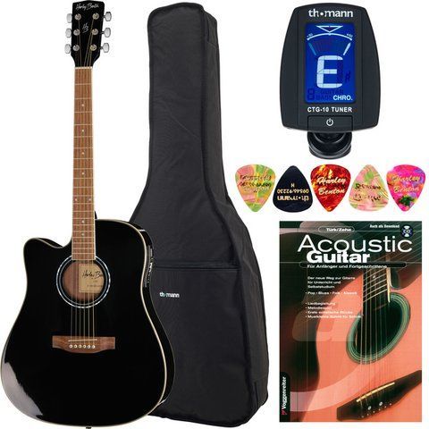 Harley Benton D-120CE-LH BK Bundle 441812 фото