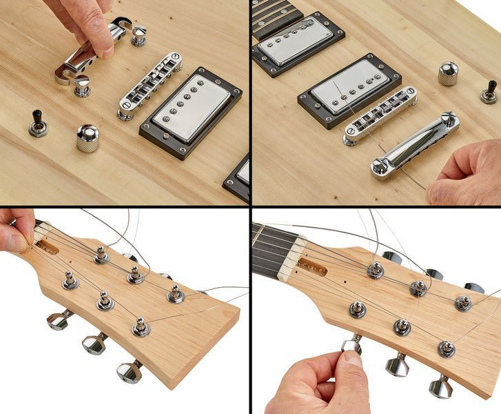Электрогитара Harley Benton Electric Guitar Kit Square (набор для самосборки) 549495 фото