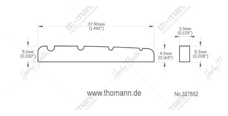 Harley Benton Parts Bass Nut 38 BK 327652 фото