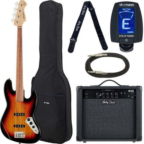 Harley Benton JB-40FL 3-Tone Sunburst Set 566920 фото