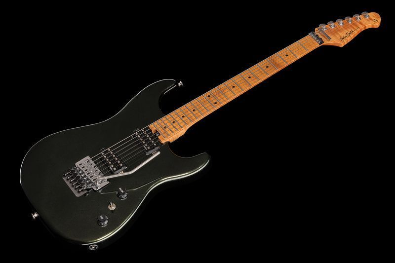Електрогітара Harley Benton ST-80FR MN HH Lime Sparkle 579933 фото