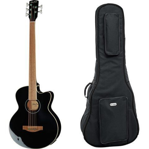 Harley Benton B-35BK-FL Acoustic Bass w/Bag 537181 фото