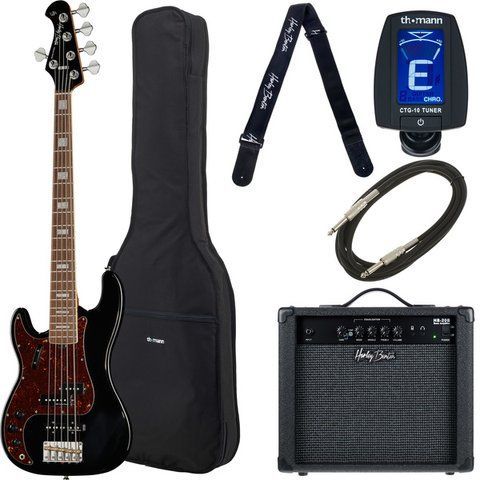 Harley Benton MV-5PJ LH Black Set 597067 фото