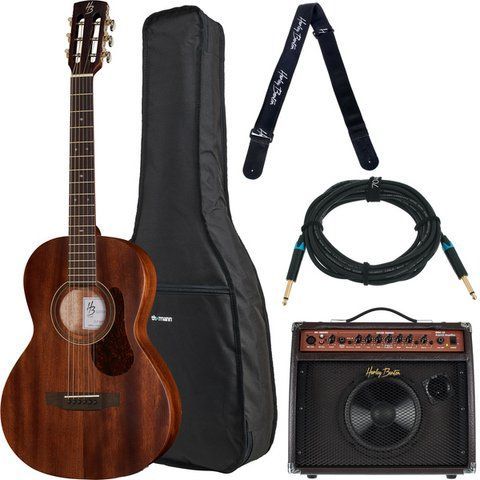 Акустическая гитара Harley Benton Custom Line CLP-15ME Bundle (комплект) 540472 фото