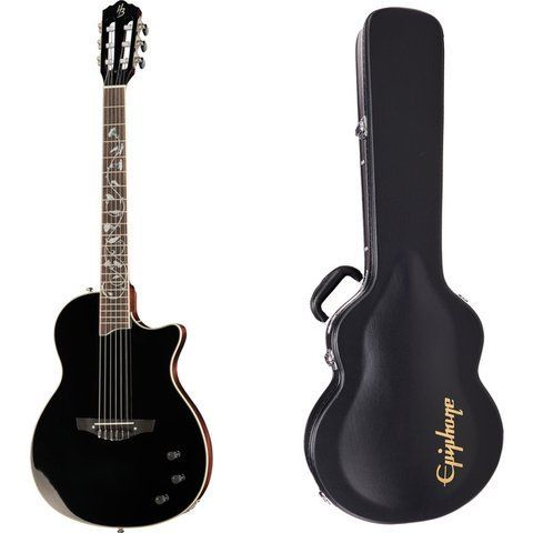 Класична акустична гітара Harley Benton Nashville Nylon Plus BK w/Case (комплект) 606606 фото