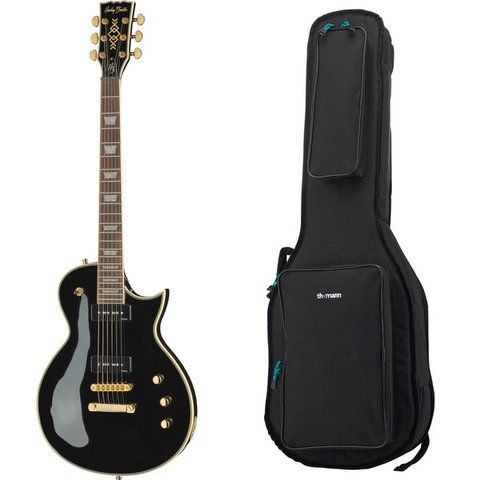 Harley Benton SC-Custom III P90 Black w/Bag 603124 фото