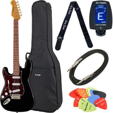 Harley Benton ST-62LH BK Vintage Seri Bundle 547763 фото