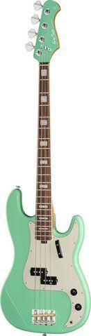 Бас-гитара Harley Benton MV-4P Seafoam Green 570852 фото