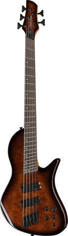 Бас-гітара Harley Benton MSB-5 Black Flame Burl 568963 фото