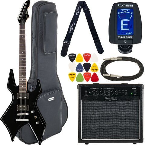 Электрогитара Harley Benton WL-20BK Rock Series Set 1 (комплект) 324193 фото