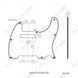 Harley Benton Parts Pickguard T-Style WH 8W 108176 фото 3