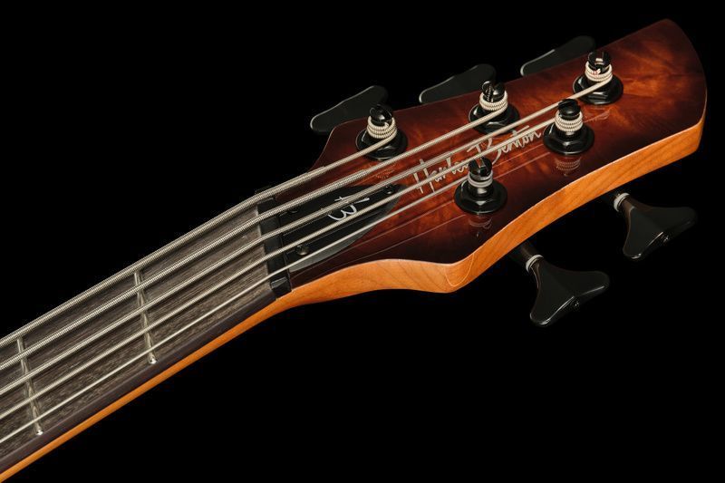 Бас-гітара Harley Benton MSB-5 Black Flame Burl 568963 фото