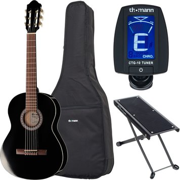 Thomann Classic Guitar 3/4 Blac Bundle 423193 фото