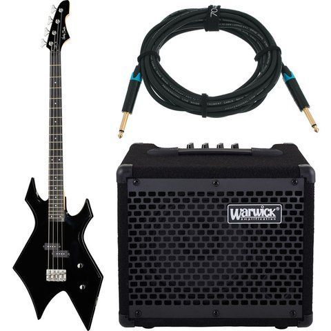 Бас-гітара Harley Benton WB-20BK Rock Series w/Warwick (комплект) 638719 фото