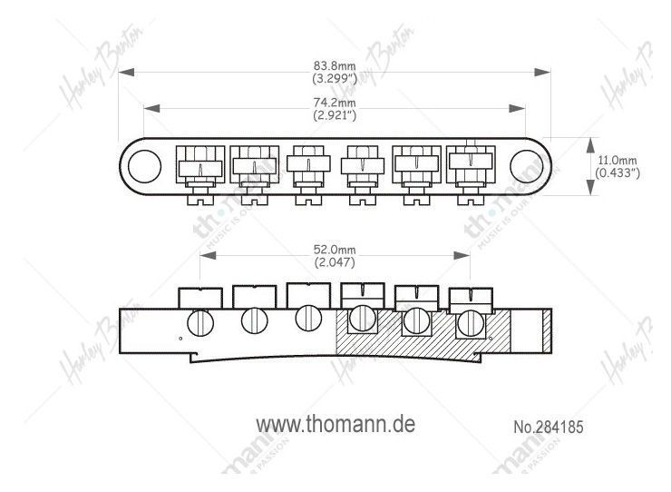 Harley Benton Parts ABR Bridge Chrome 284185 фото