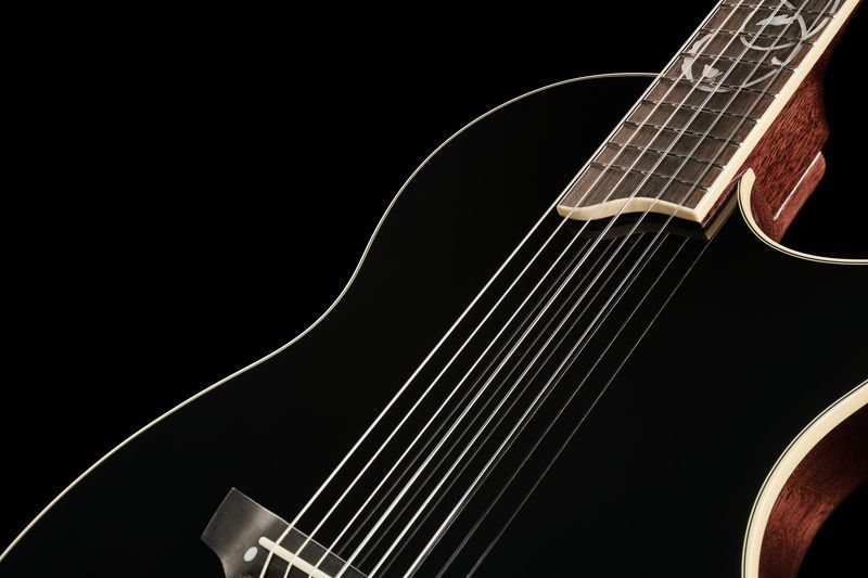 Классическая акустическая гитара Harley Benton Nashville Nylon Plus Black 580757 фото