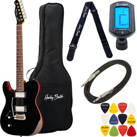 Harley Benton Fusion-T HH LH EB BK Bundle 567728 фото