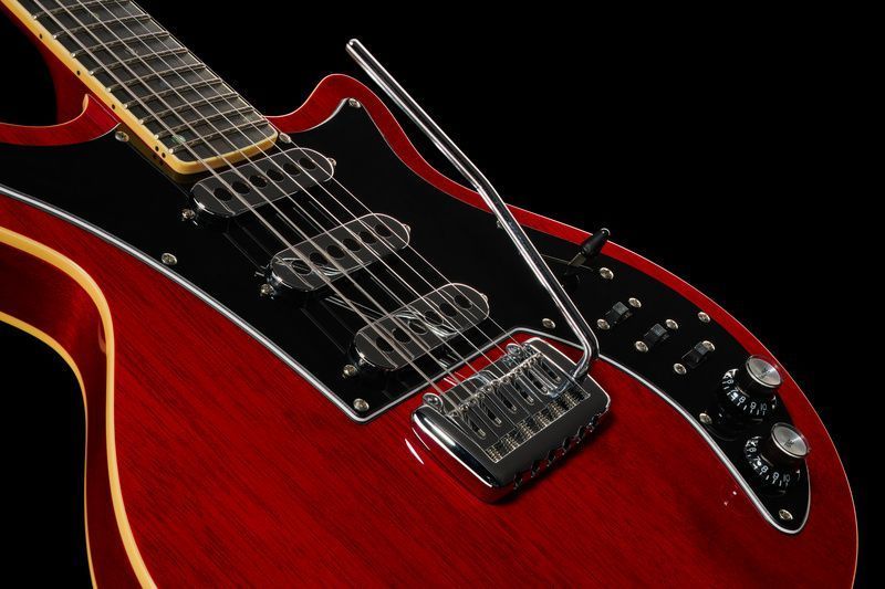 Електрогітара Harley Benton BM-75 Trans Red Deluxe Series 392208 фото