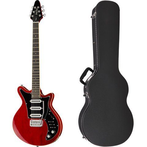 Електрогітара Harley Benton BM-75 Trans Red Deluxe w/Case (комплект) 545025 фото
