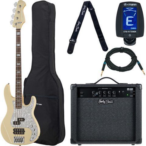 Harley Benton Enhanced MP-4EB Creme Bundle 468364 фото