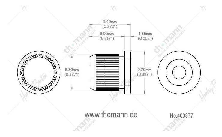 Harley Benton Parts String Sockets Nickel 400377 фото