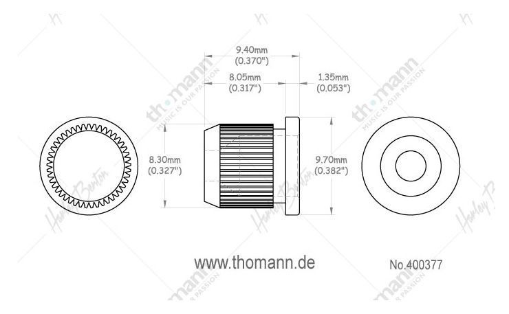 Harley Benton Parts String Sockets Nickel 400377 фото