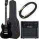 Электрогитара Harley Benton DC-200LH BK Student Ser Bundle (комплект) 371170 фото 1