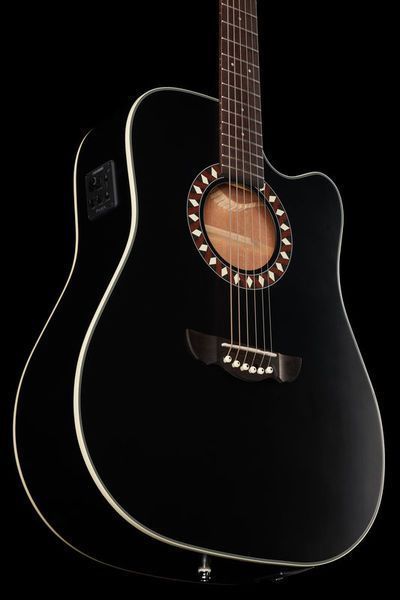 Акустическая гитара Harley Benton HB Custom Line CLD-10SCE BKS 284249 фото