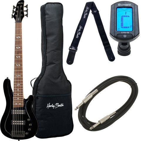 Harley Benton B-650 Black Progressive Bundle 570668 фото