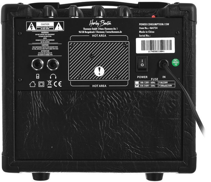 Комбопідсилювач для електрогітари Harley Benton HB-15GXD JamBox 464754 фото
