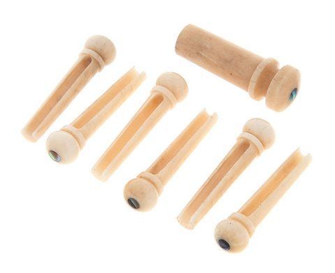 Harley Benton PartsBridgepin Set Bone Ab Eye 267045 фото