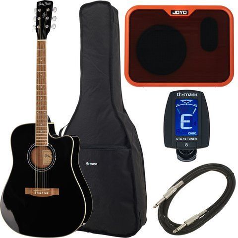 Акустична гітара Harley Benton D-120CE BK Joyo Bundle (комплект) 603418 фото