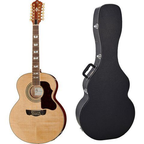 Акустическая гитара Harley Benton Custom Line CLJ-412E NT w/Case (комплект) 539733 фото
