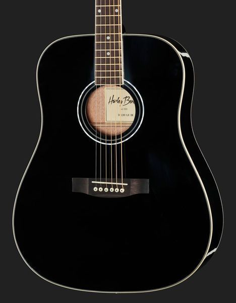 Акустическая гитара Harley Benton D-120LH BK 278076 фото