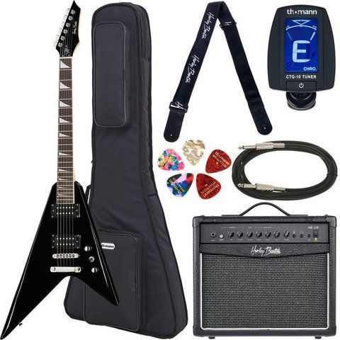 Электрогитара Harley Benton R-10 BK Rock Series Bundle 1 (комплект) 288488 фото