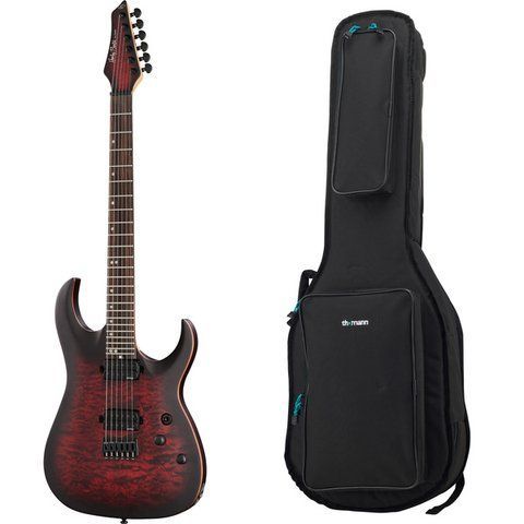 Harley Benton Amarok-6 BKRD Quilted B w/Bag 558096 фото