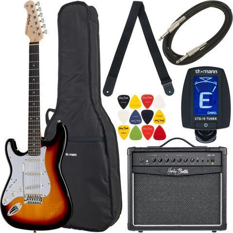 Електрогітара Harley Benton ST-20LH SB Bundle (комплект) 372493 фото