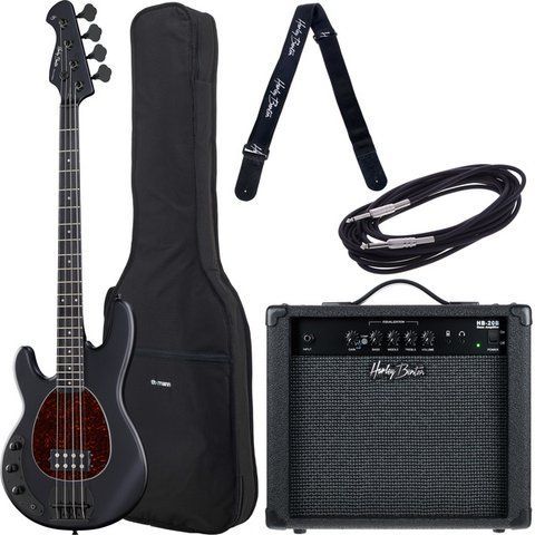 Бас-гитара Harley Benton MB-4LH SBK Bundle (комплект) 540415 фото