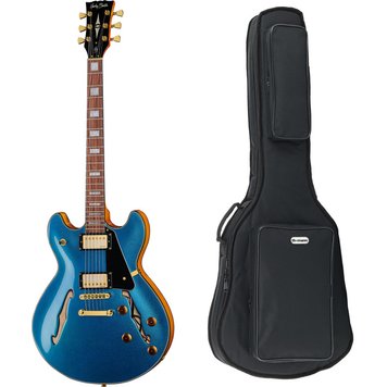 Harley Benton HB-35Plus Metallic Blue w/Bag 542011 фото