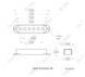 Harley Benton PartsPickupcover SinglecoilAWH 284030 фото 6