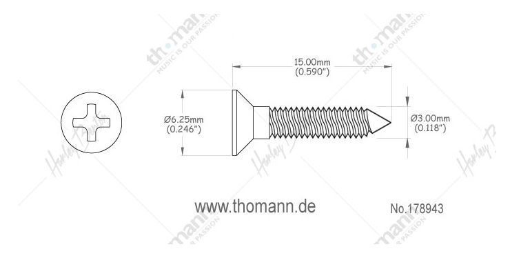 Harley Benton Parts Pickguard Screws Gold 178943 фото