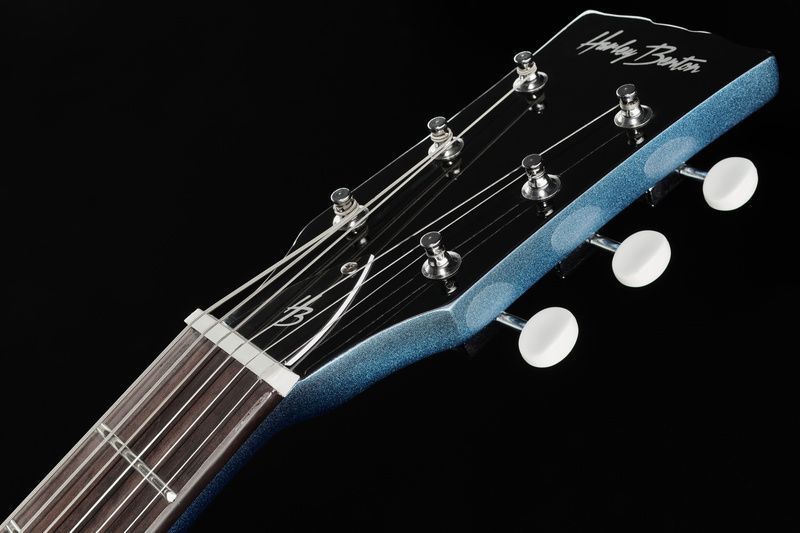 Електрогітара Harley Benton DC-Junior Pelham Blue 480984 фото