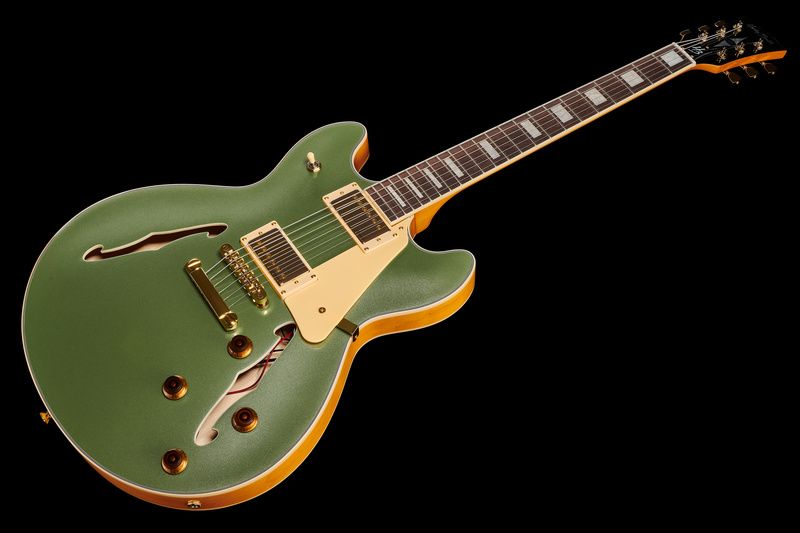 Harley Benton HB-35Plus Metallic Gree w/Bag 542008 фото