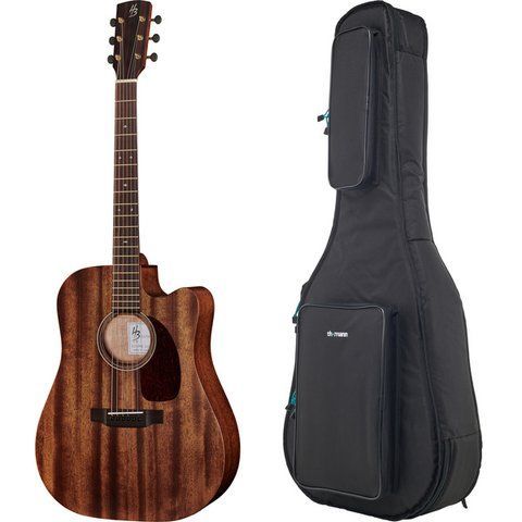 Акустическая гитара Harley Benton CLD-15MCE SolidWood w/Bag (комплект) 545364 фото