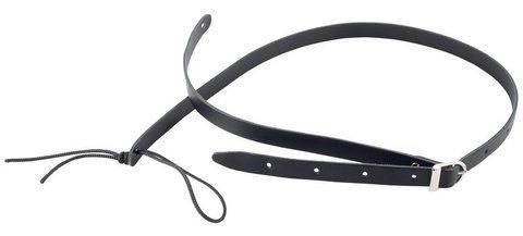 Harley Benton Mandolin Leather Strap Black 310208 фото