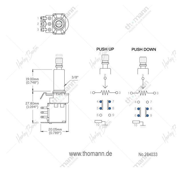 Harley Benton Parts Push-Push A500 284033 фото