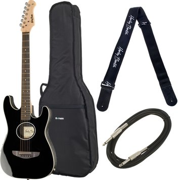 Harley Benton ST-Acoustic Black Bundle 549756 фото