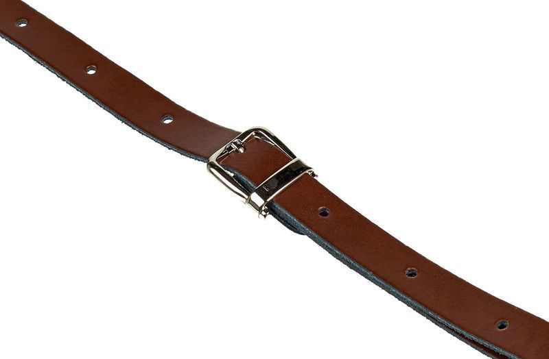 Harley Benton Mandolin Leather Strap Brown 310216 фото